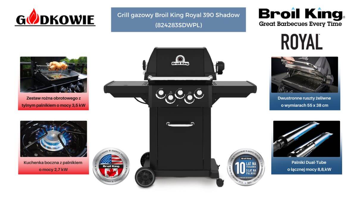 Grill gazowy Broil King Royal 390 Shadow