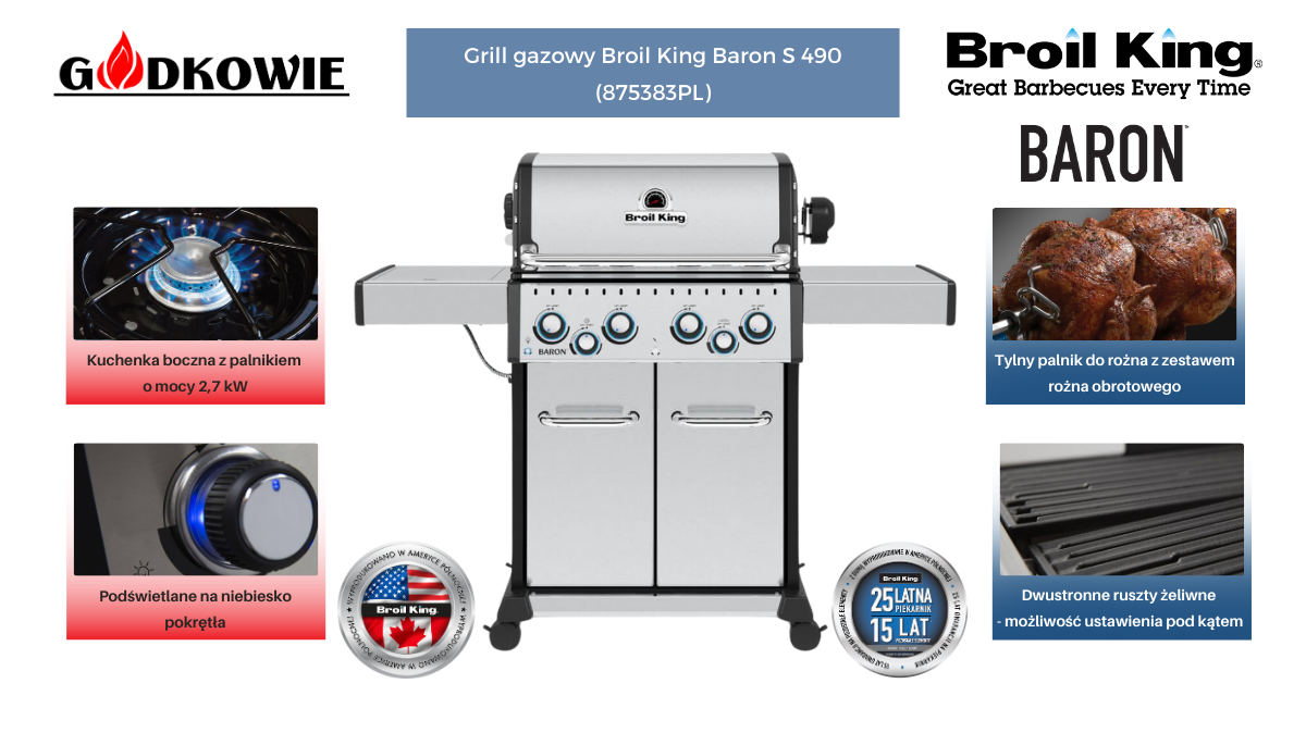 Grill gazowy Broil King Baron S 490