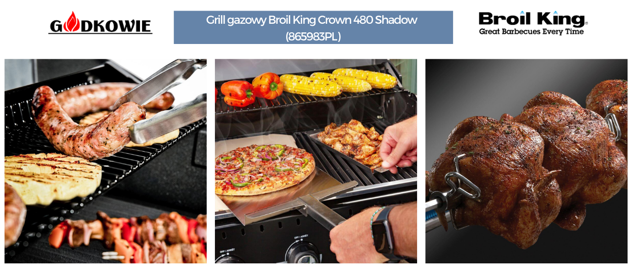 Godkowie - Grill gazowy Broil King Crown 480 Shadow